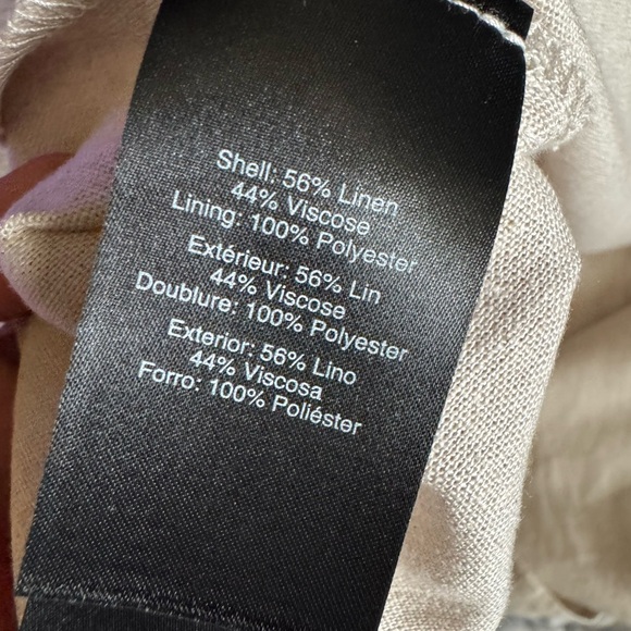 Donna Karan Halter Neck linen blend Midi Dress - Picture 8 of 11